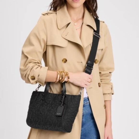 Kate Spade Tilly Quilted Small Tote Bag – Black (NWT) - Picture 4 of 8